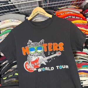 Modern Hooters world tour graphic band t shirt black S